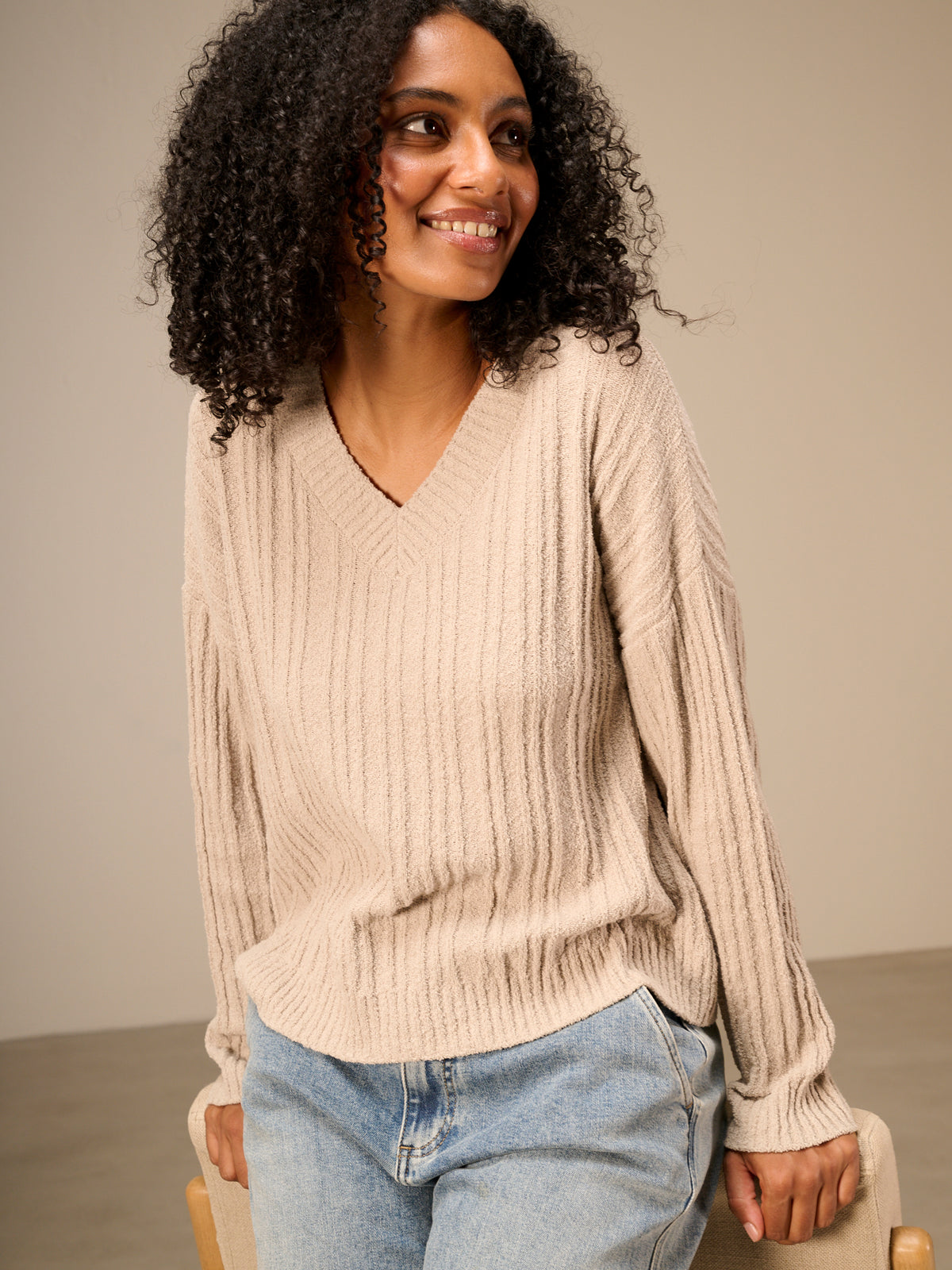 V-neck sweater