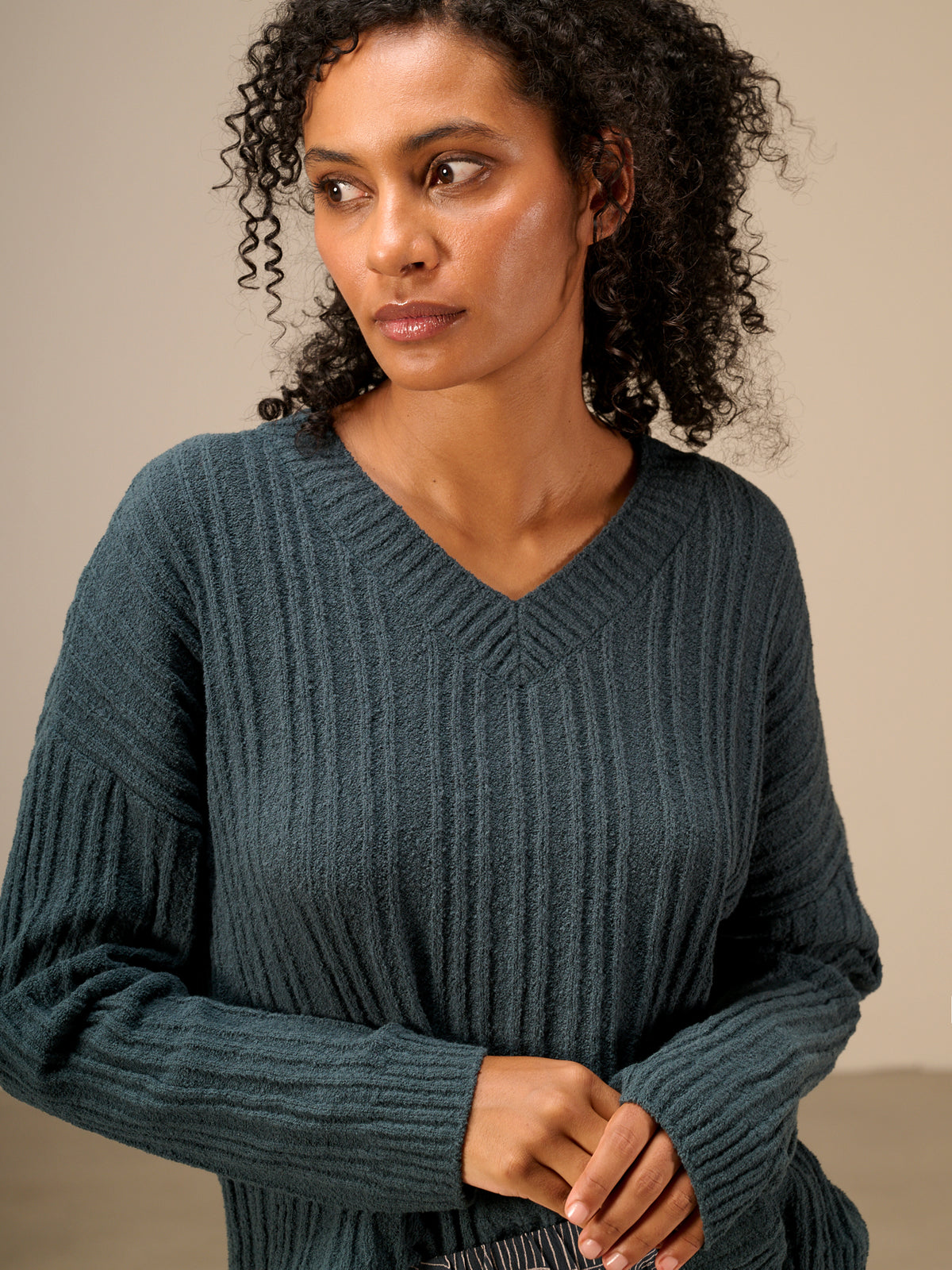 V-neck sweater
