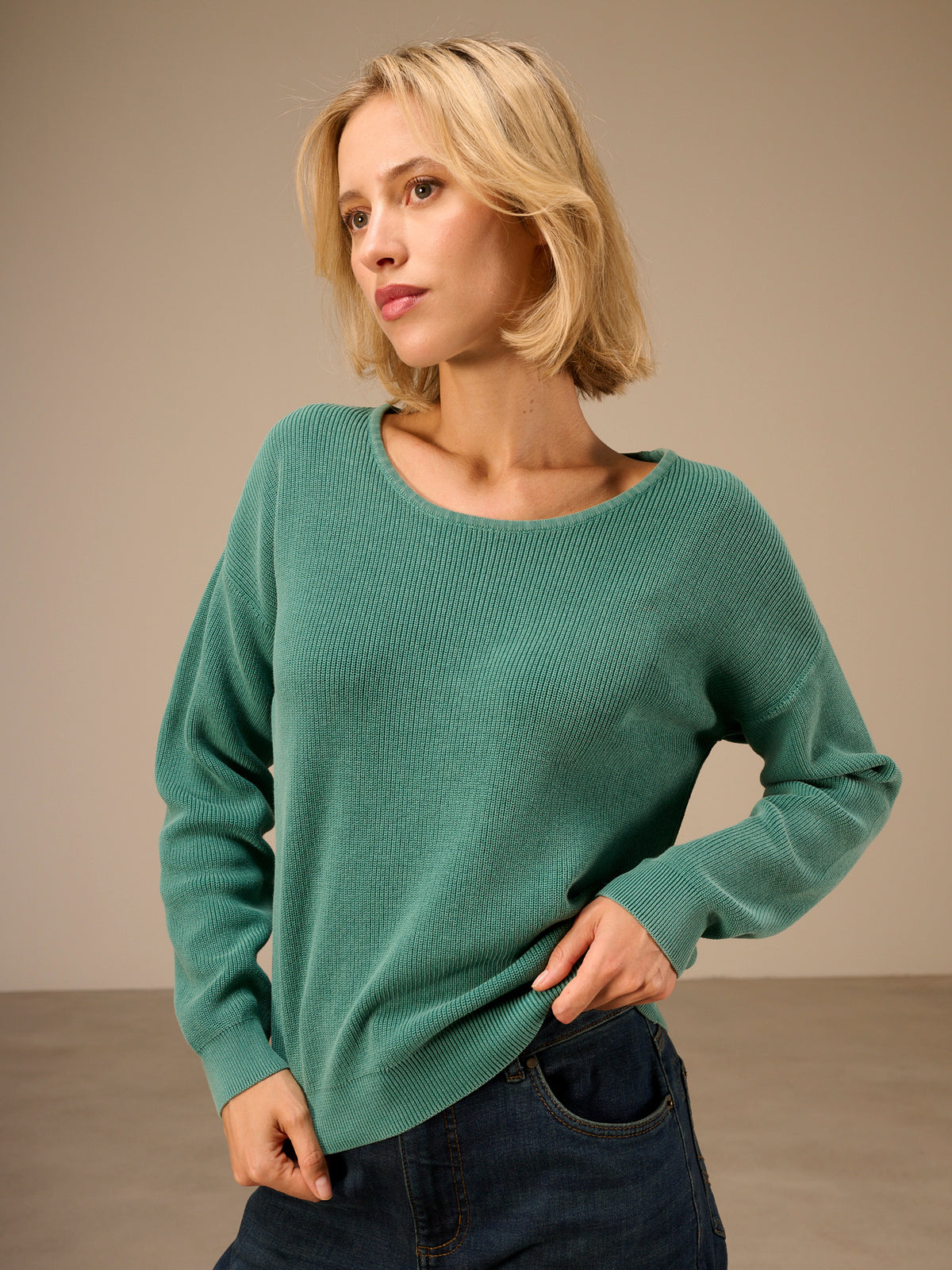 Round-neck sweater