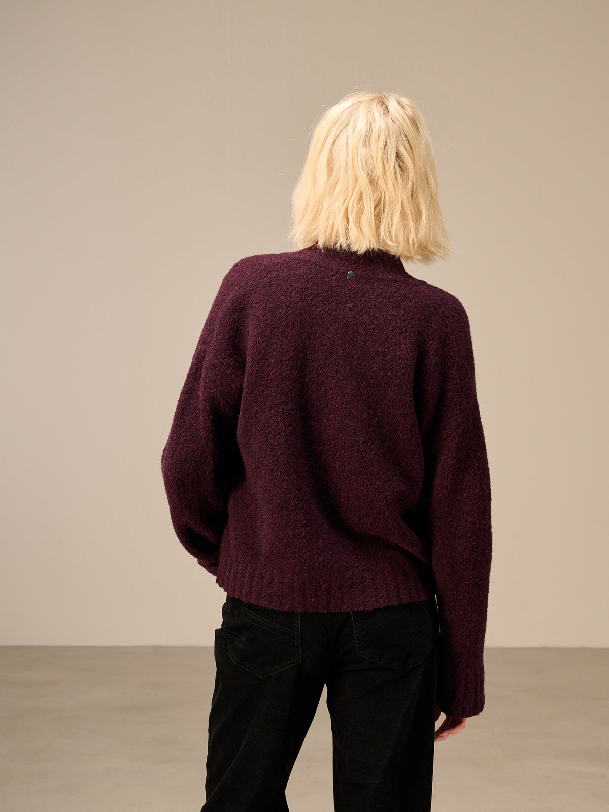 Cardigan with wool
