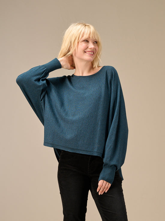 Knitted sweater with pattern