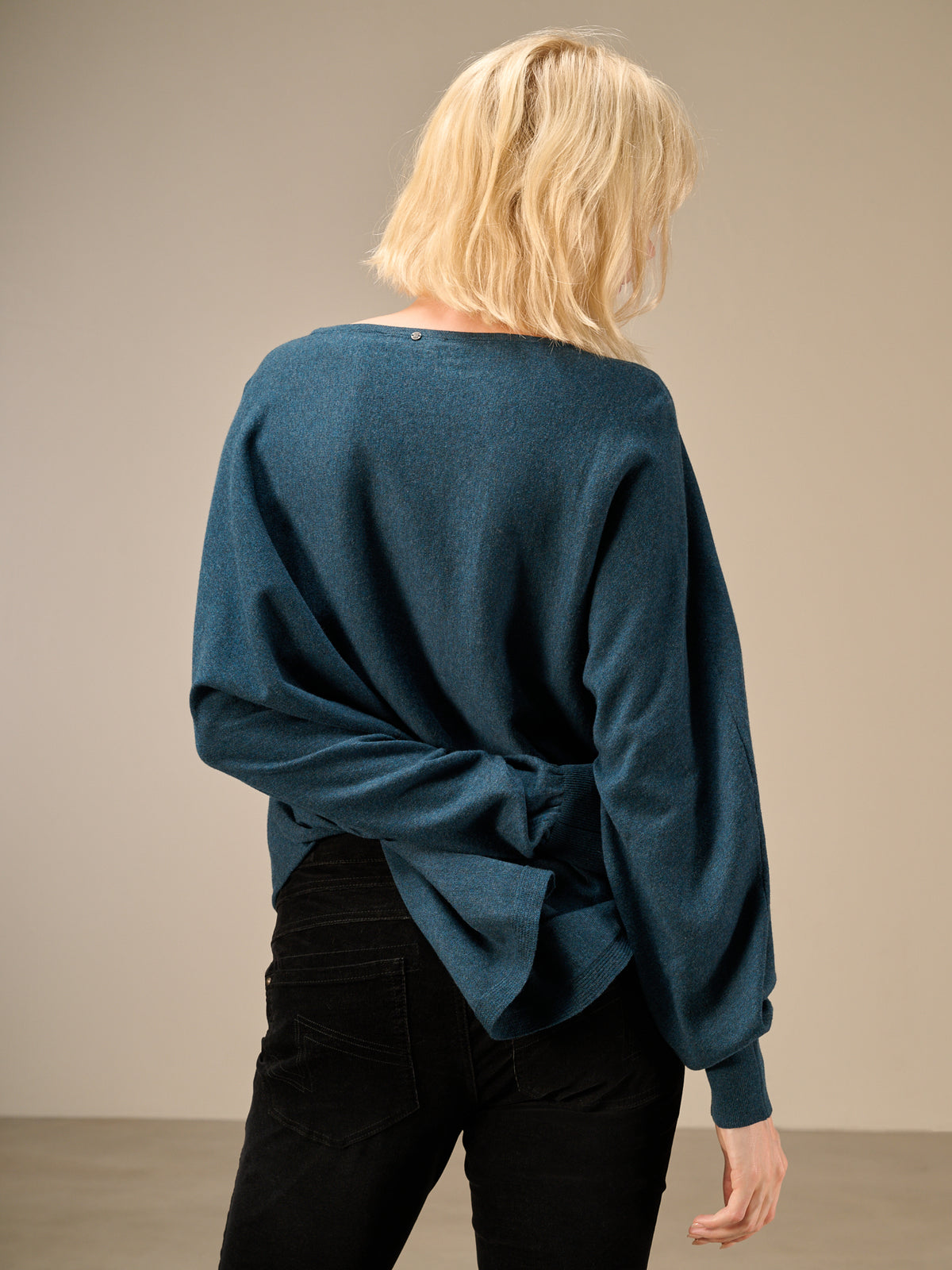 Knitted sweater with pattern