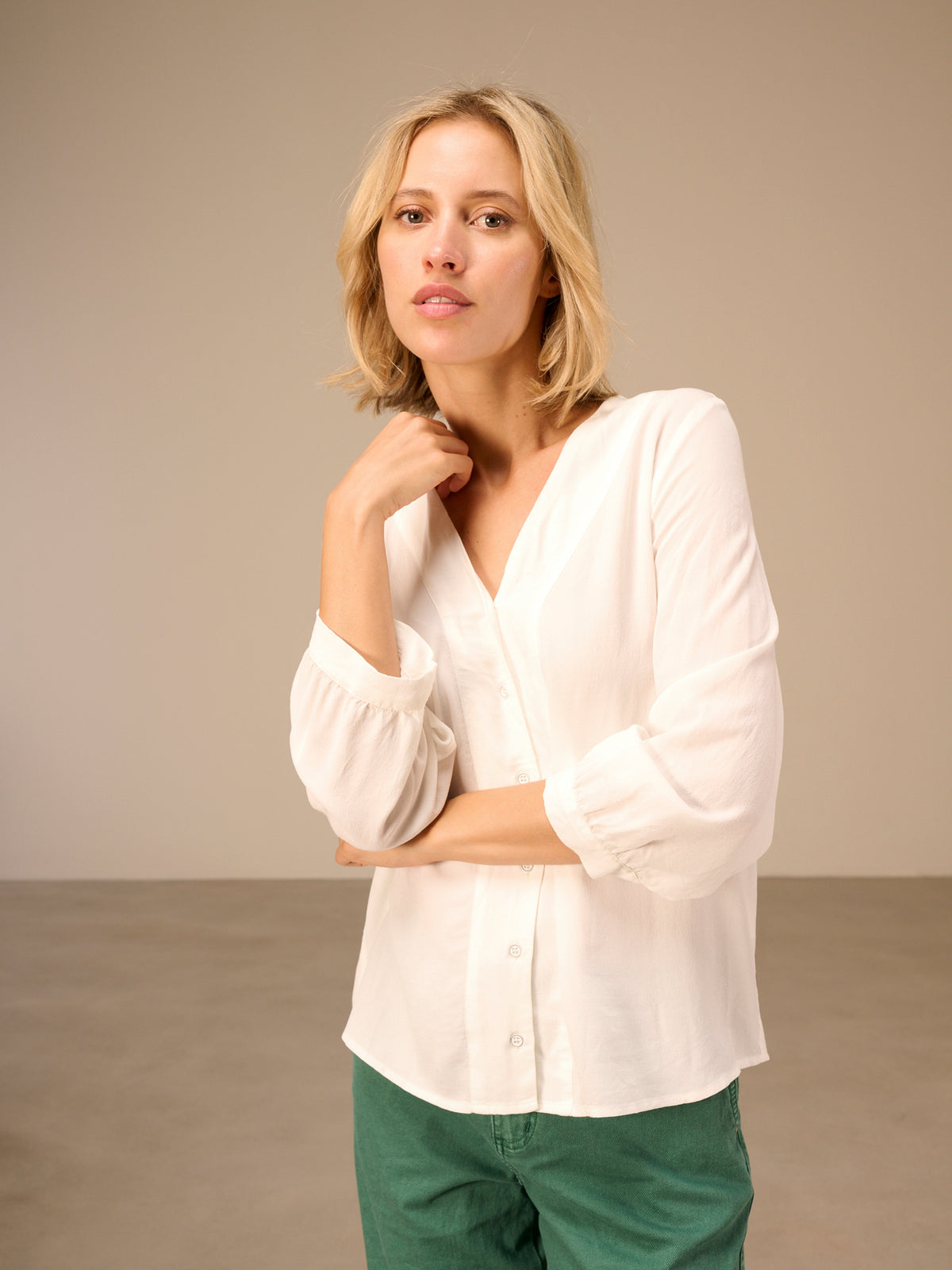 Plain blouse