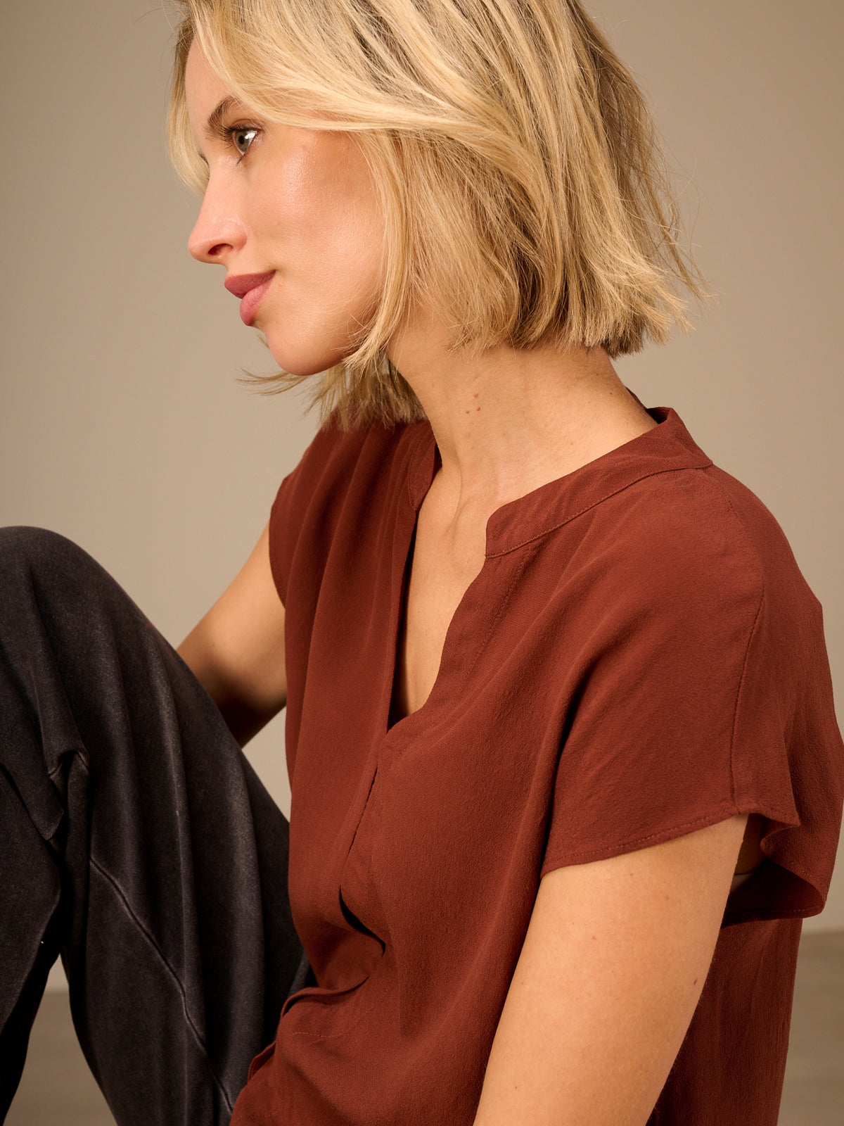 Plain blouse