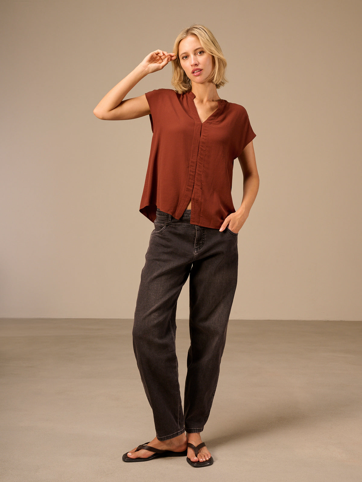 Plain blouse