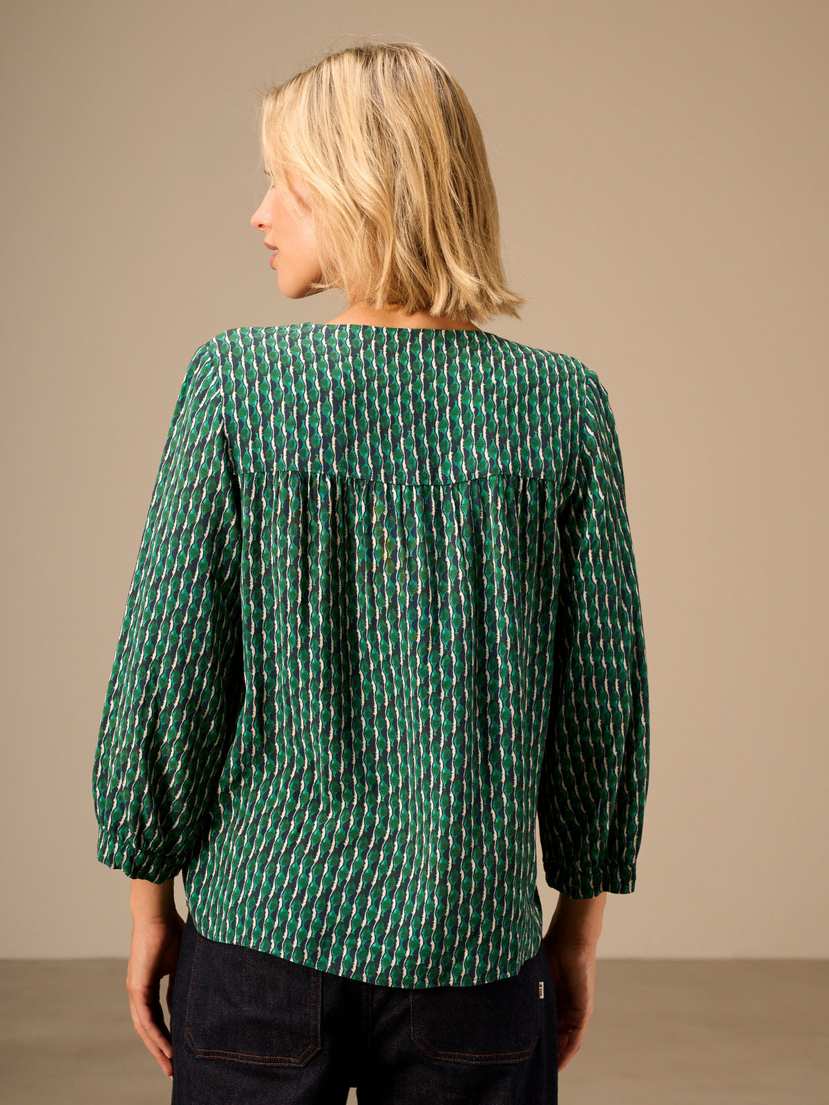 V-neck blouse