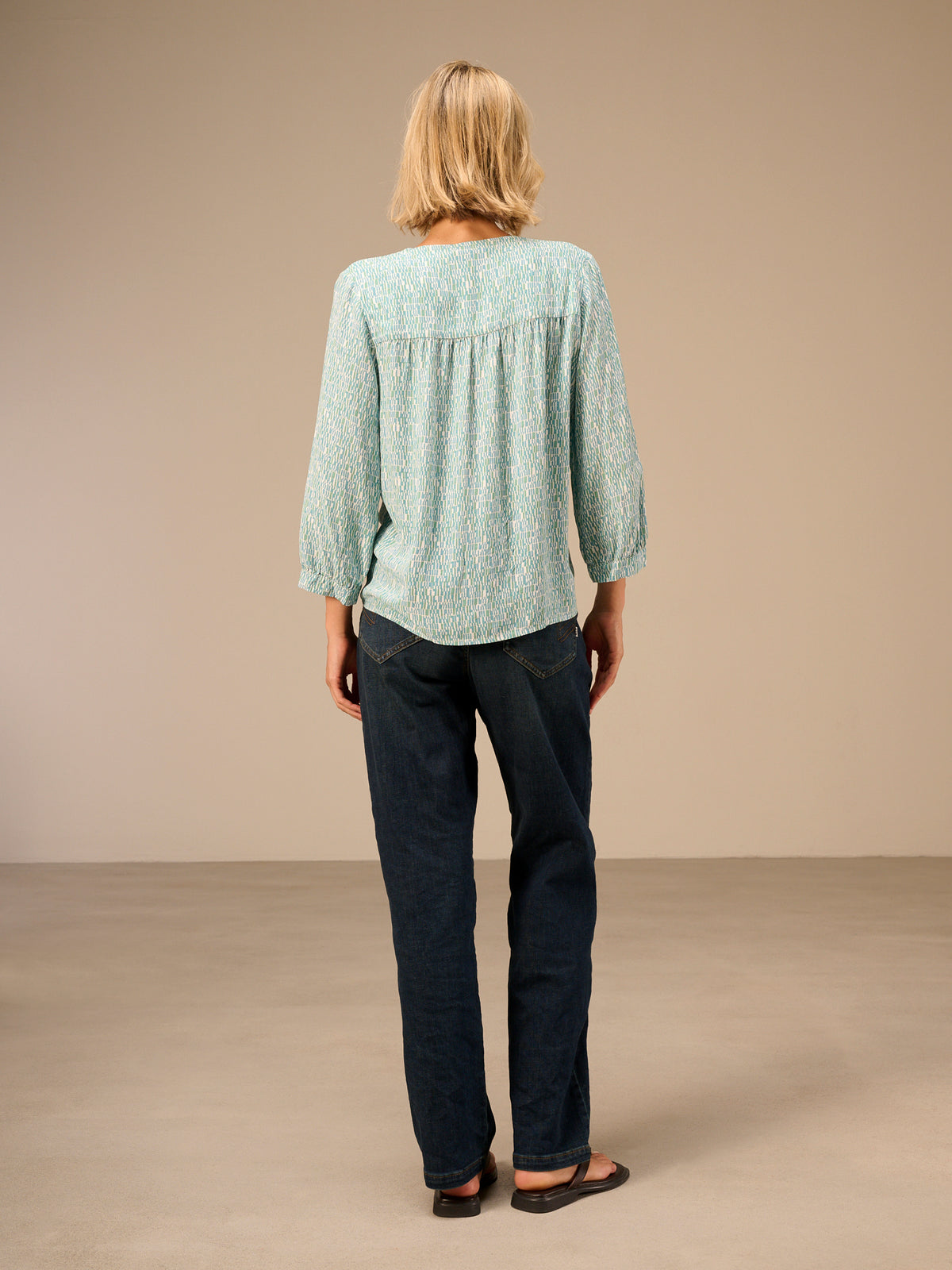 V-neck blouse