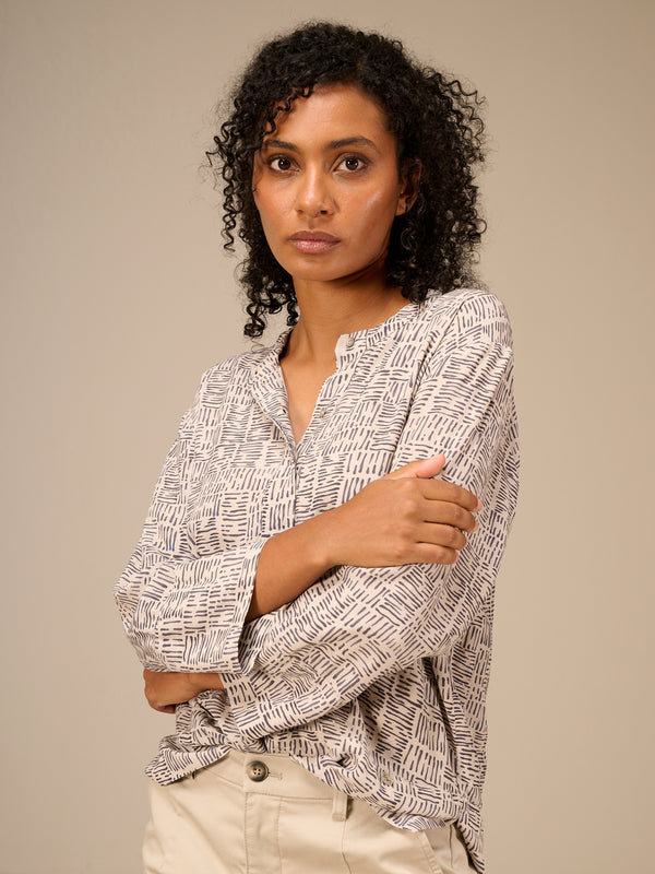 blouse à manches 3/4