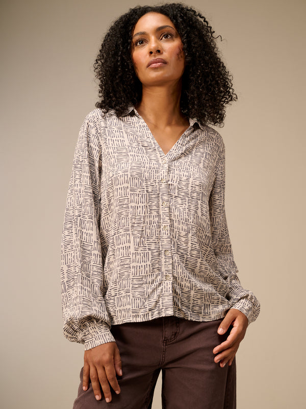 blouse à manches longues