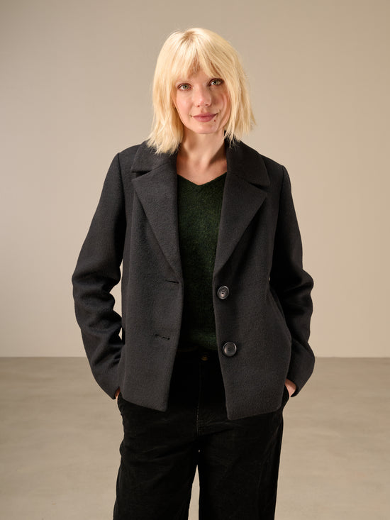 Jacket with shawl lapel