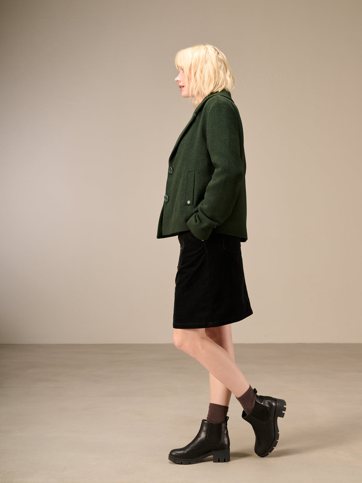 Jacket with shawl lapel