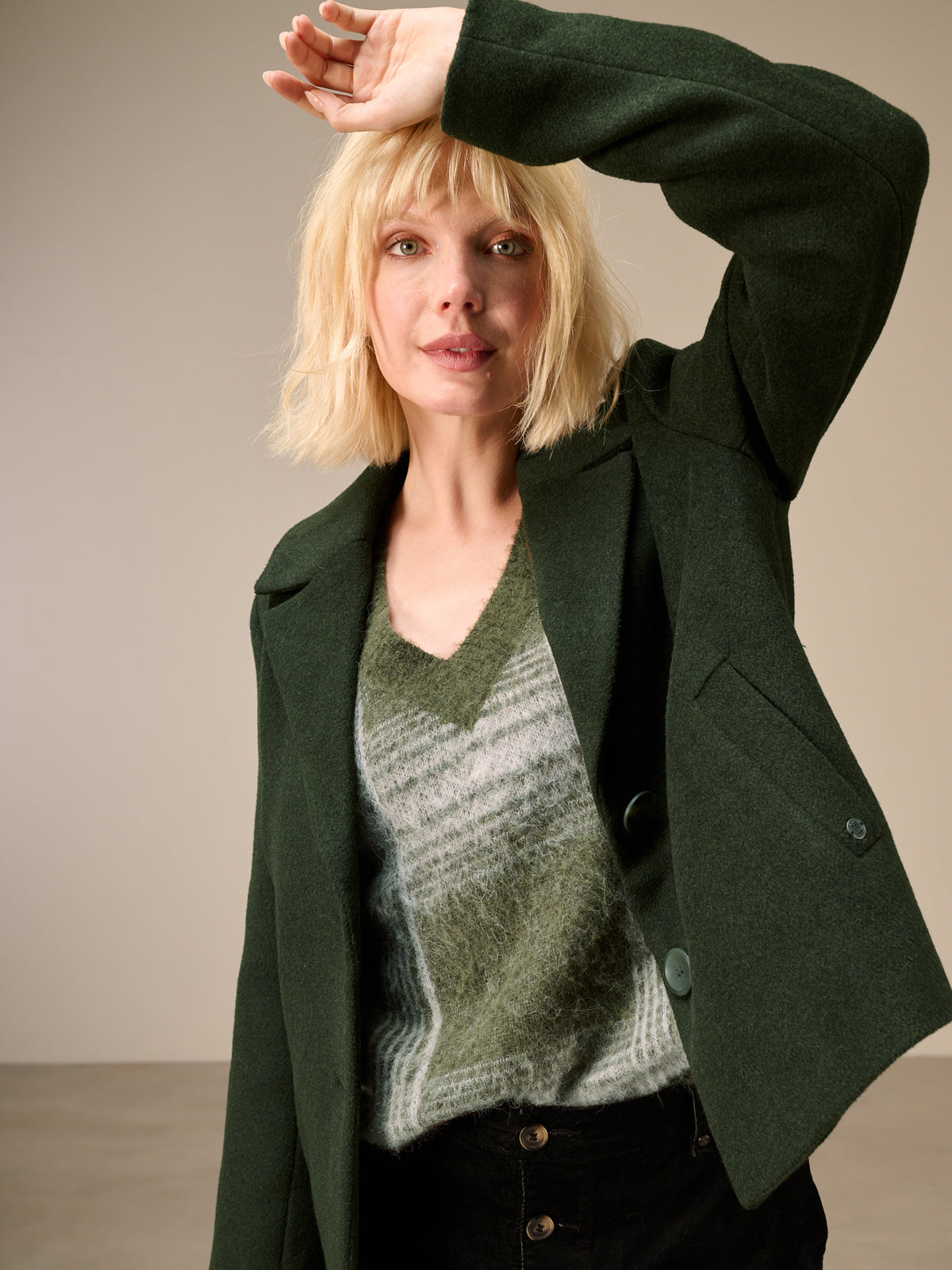Jacket with shawl lapel