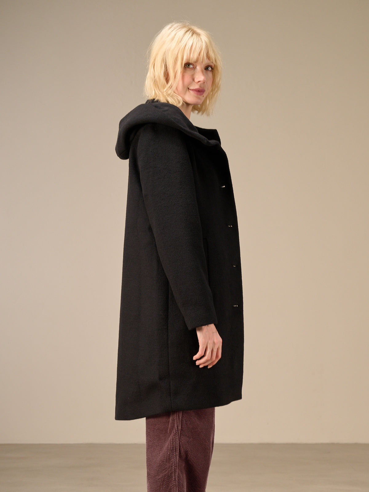 Hooded coat