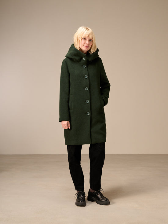 Hooded coat