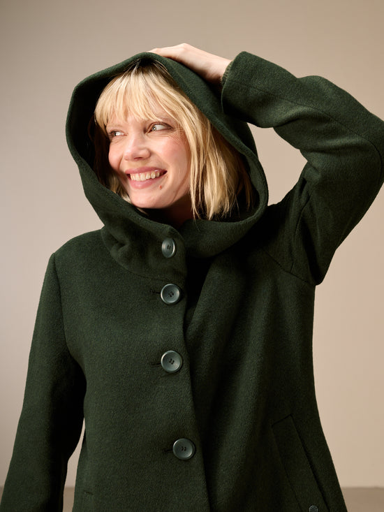 Hooded coat