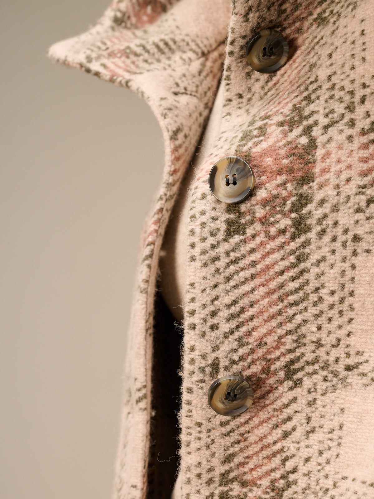 Jacket with check pattern