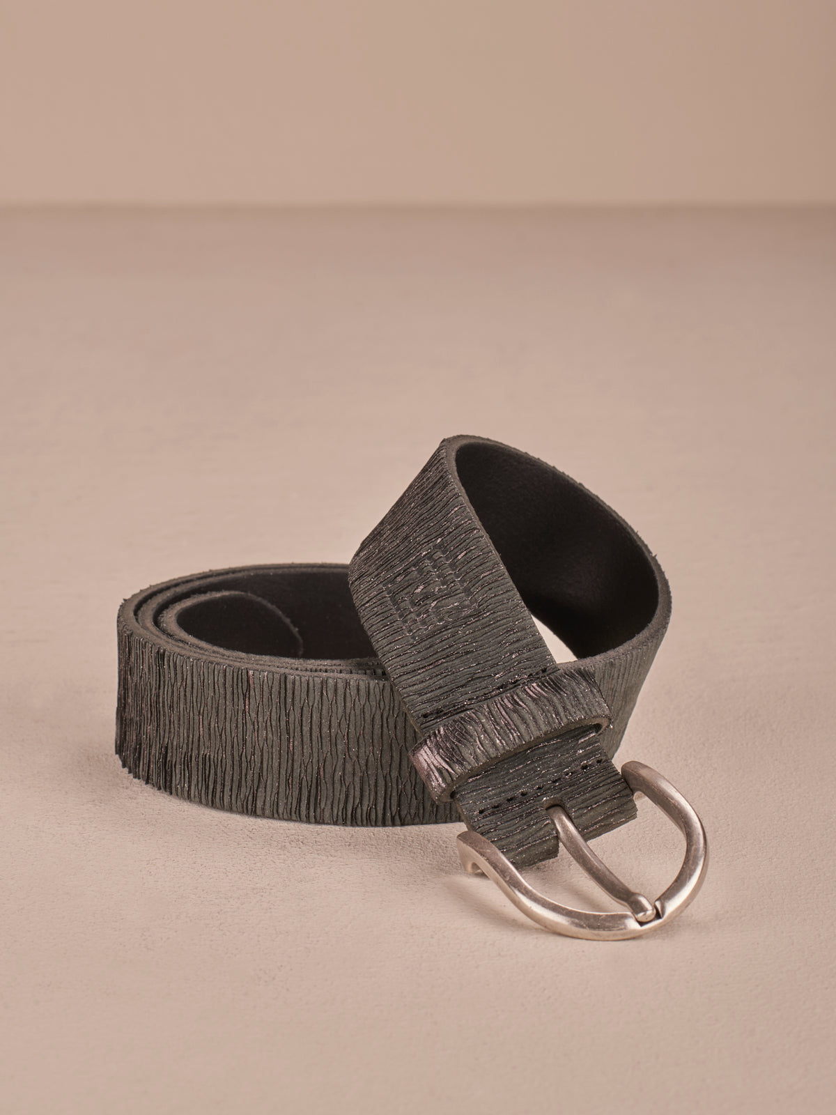Leather belt