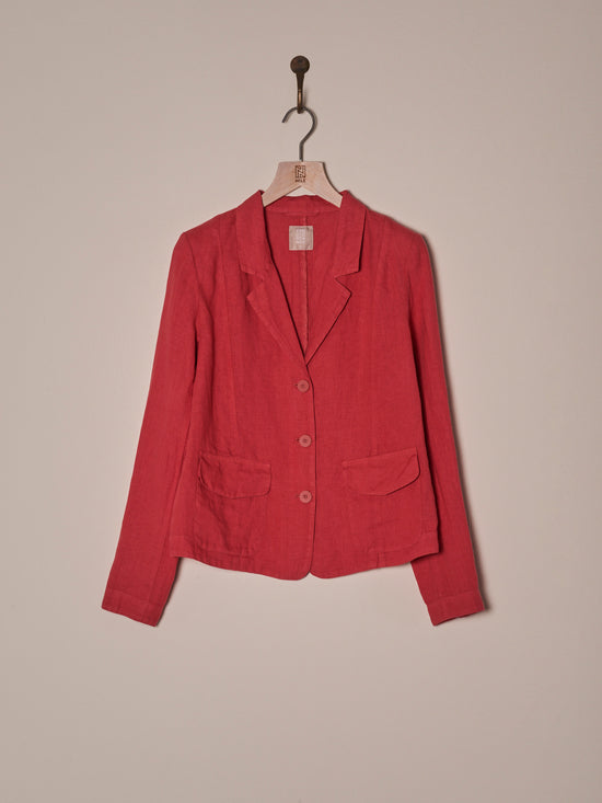 Blazer with linen