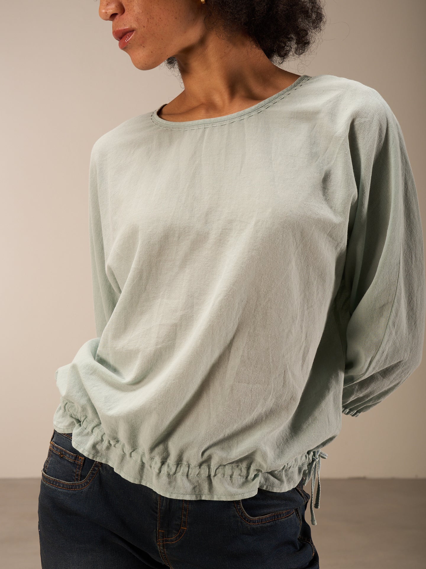 blouse à col rond
