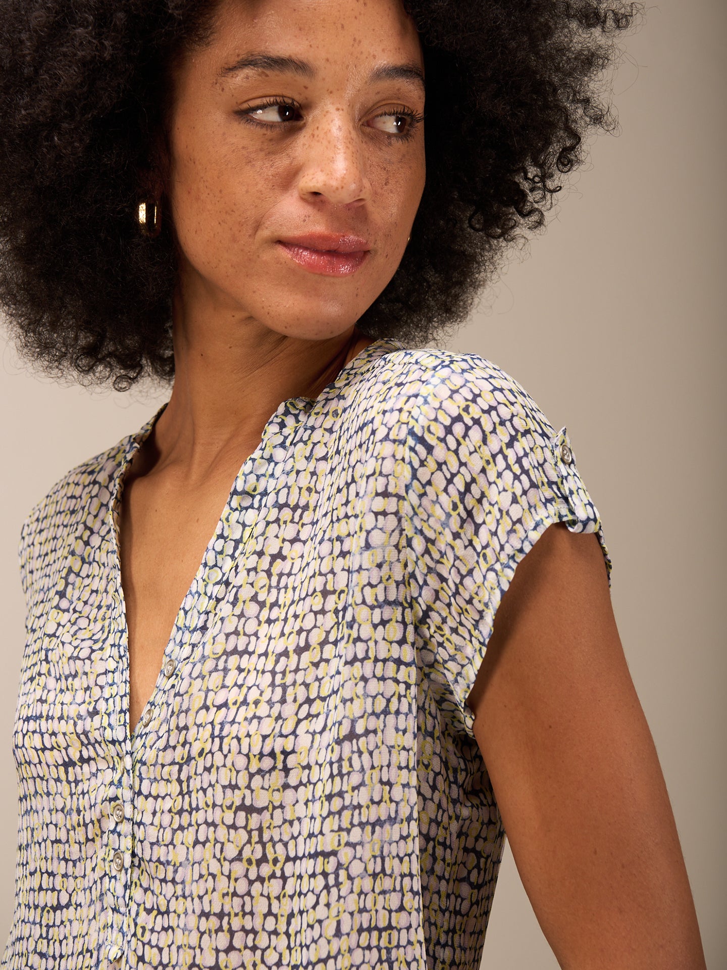blouse à col rond