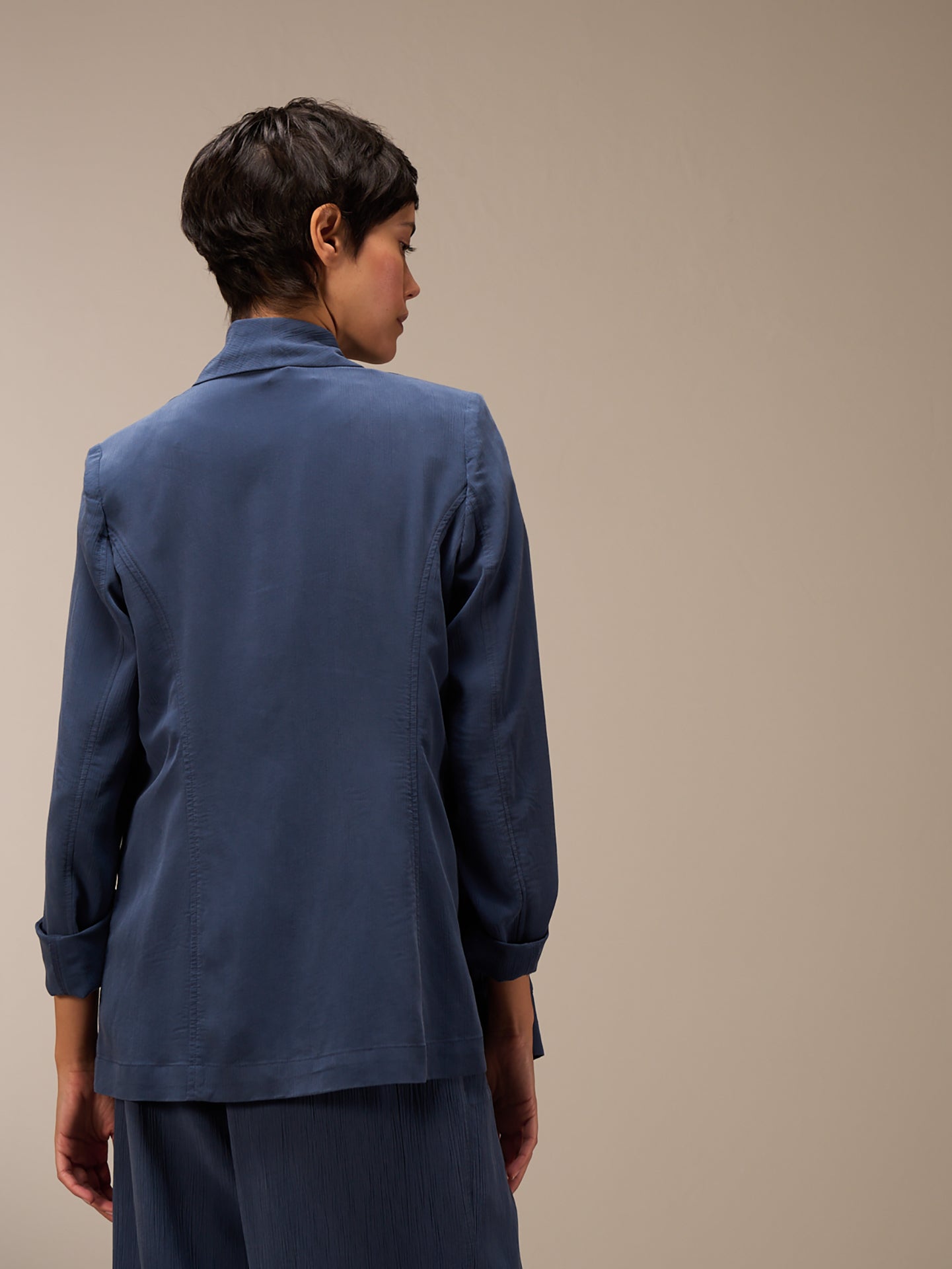 blazer avec col écharpe