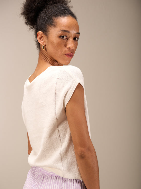 V-neck sweater vest
