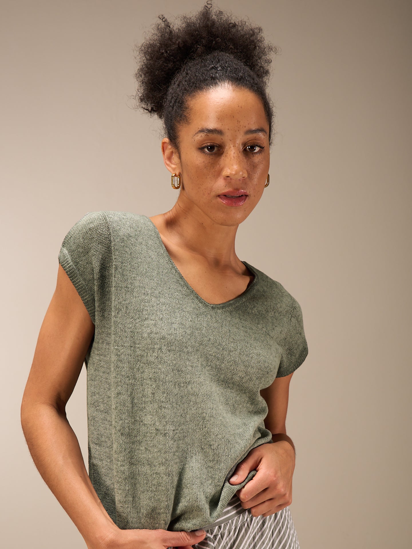 V-neck sweater vest