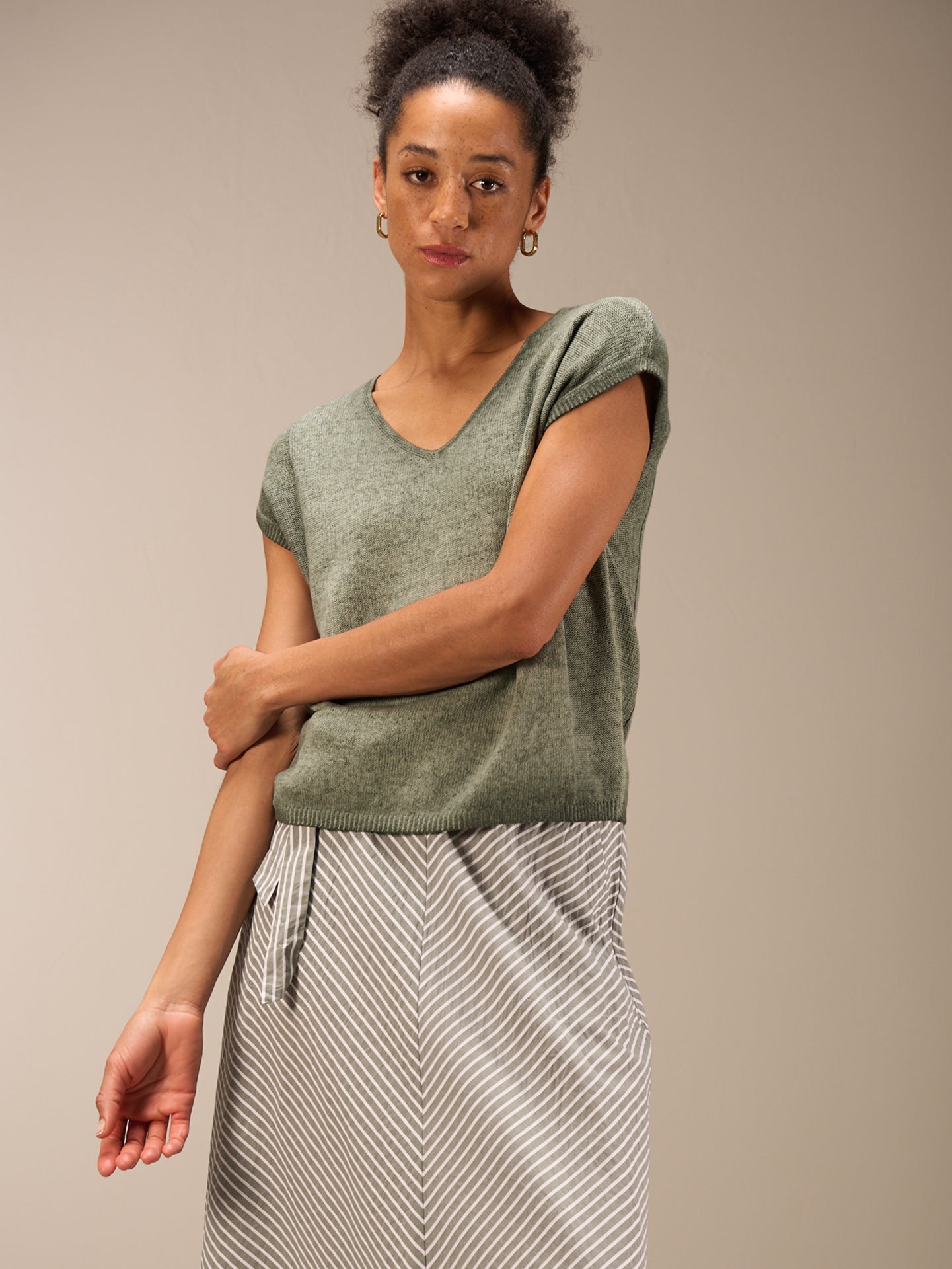 V-neck sweater vest