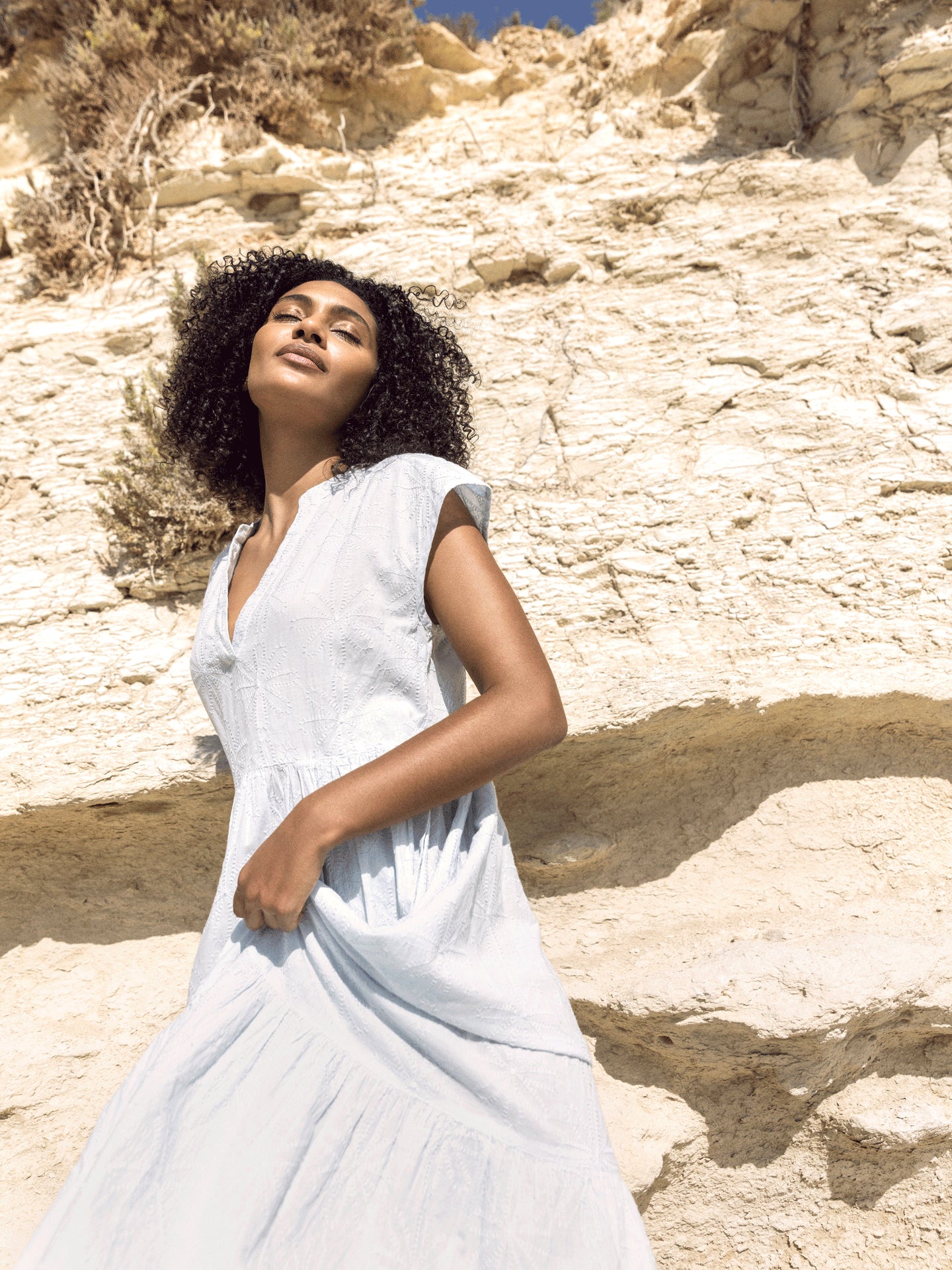V-neck dress