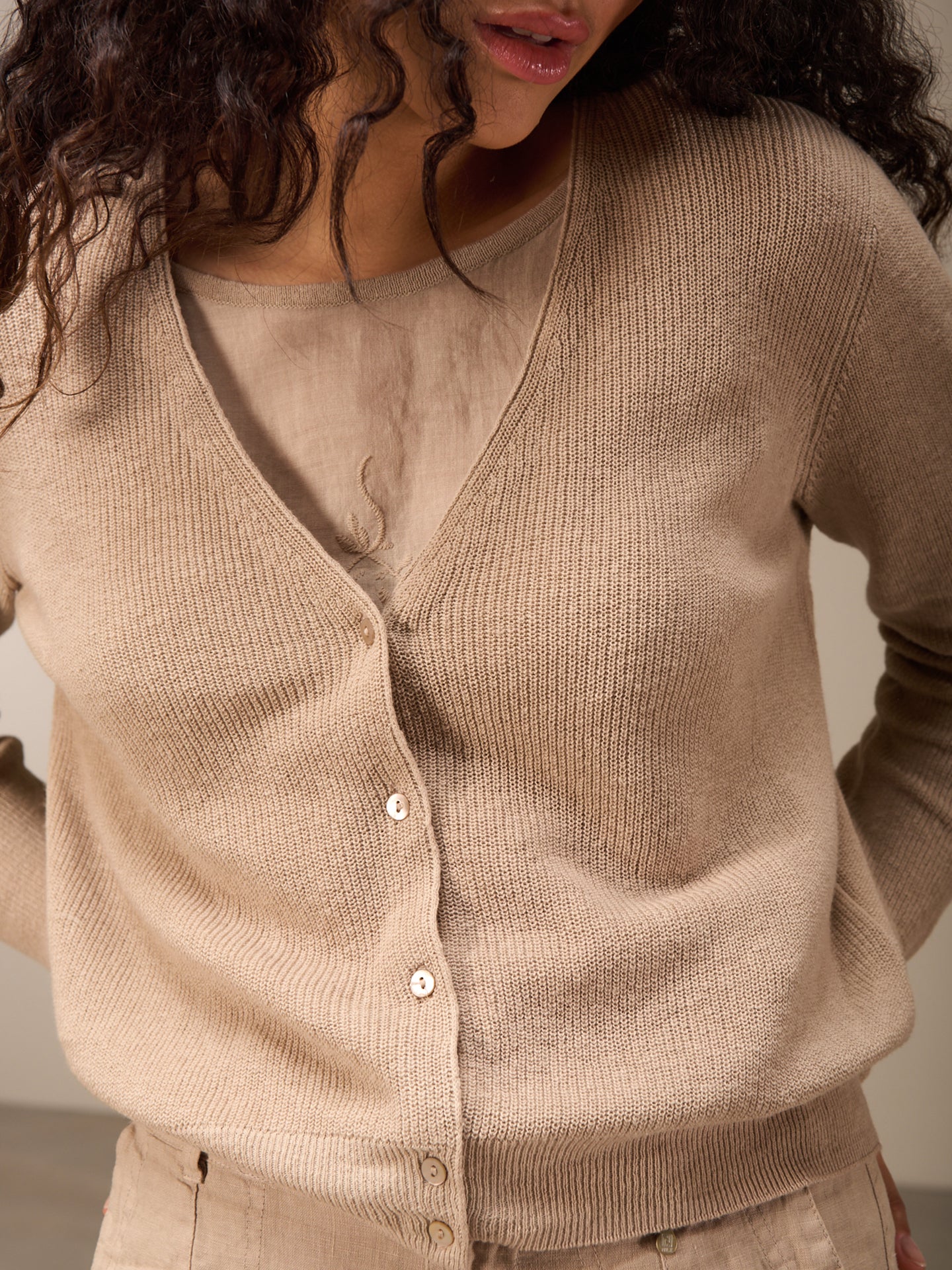 Giacca in maglia con chiusura con bottoni
