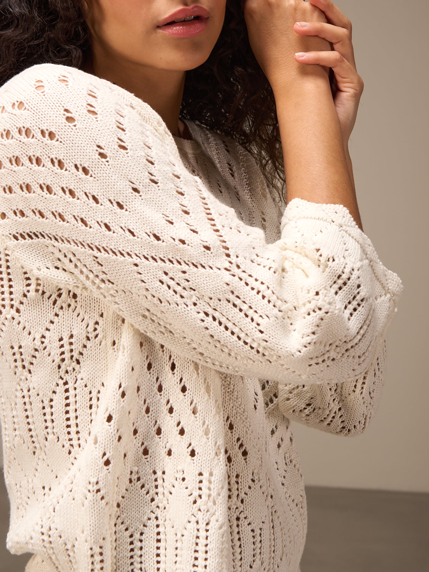 Loose-knit sweater