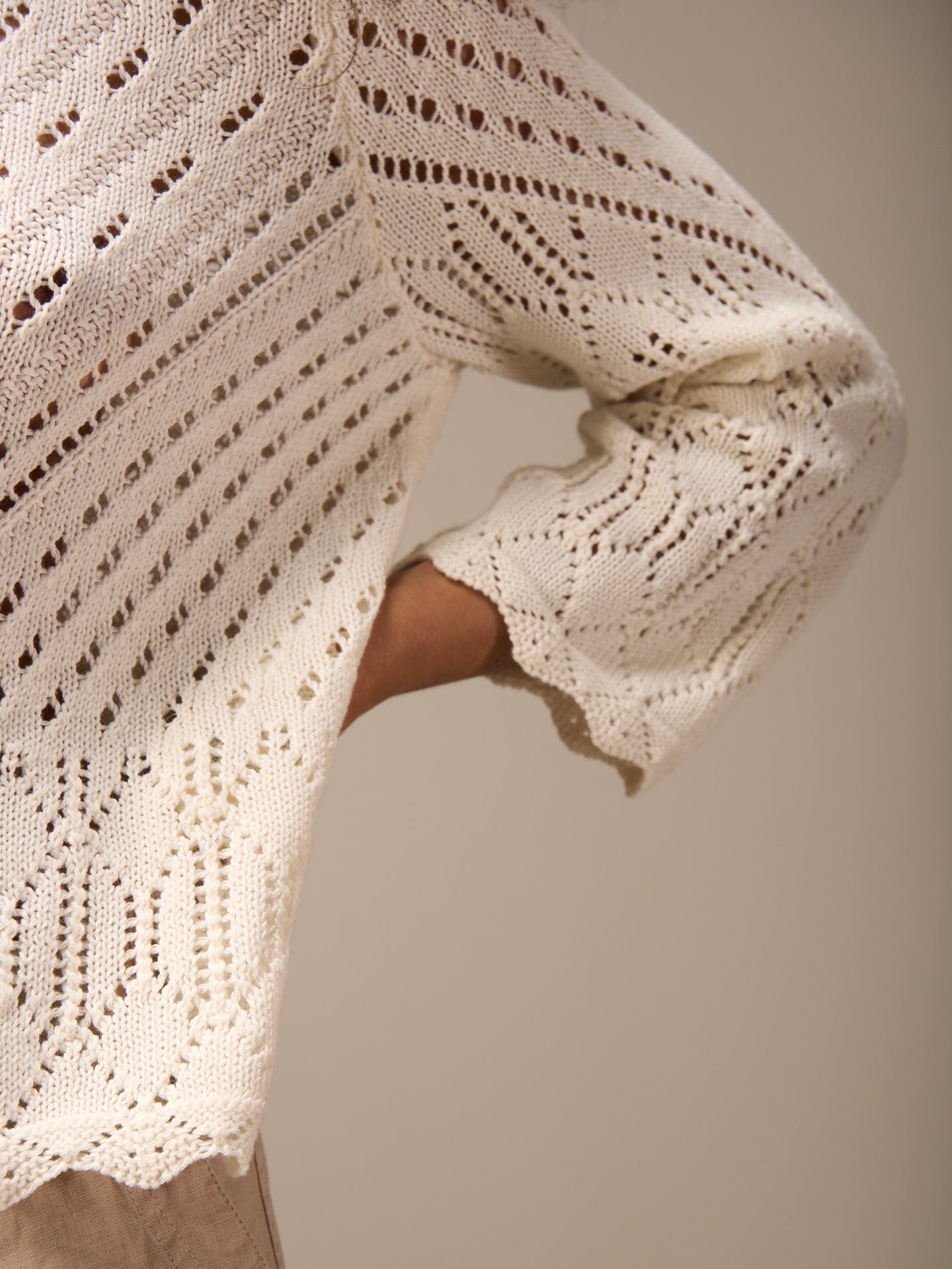 Loose-knit sweater
