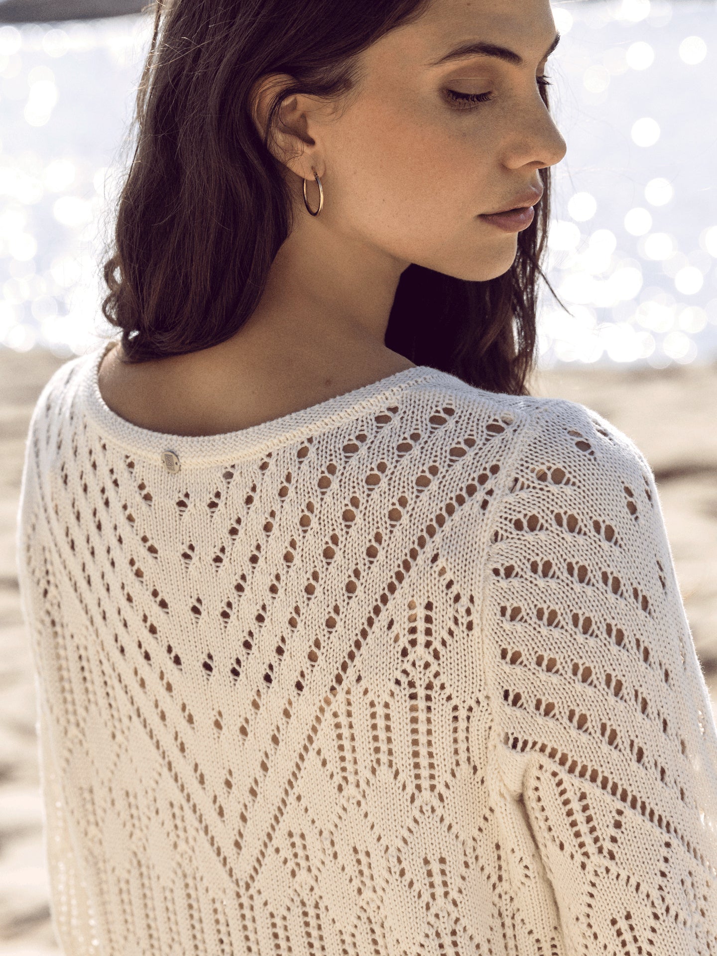 Loose-knit sweater