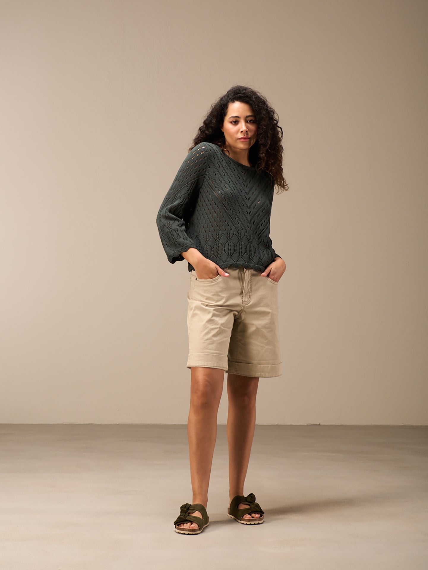 Loose-knit sweater