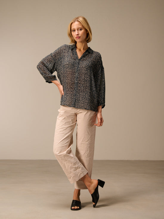 Bluse mit Druck