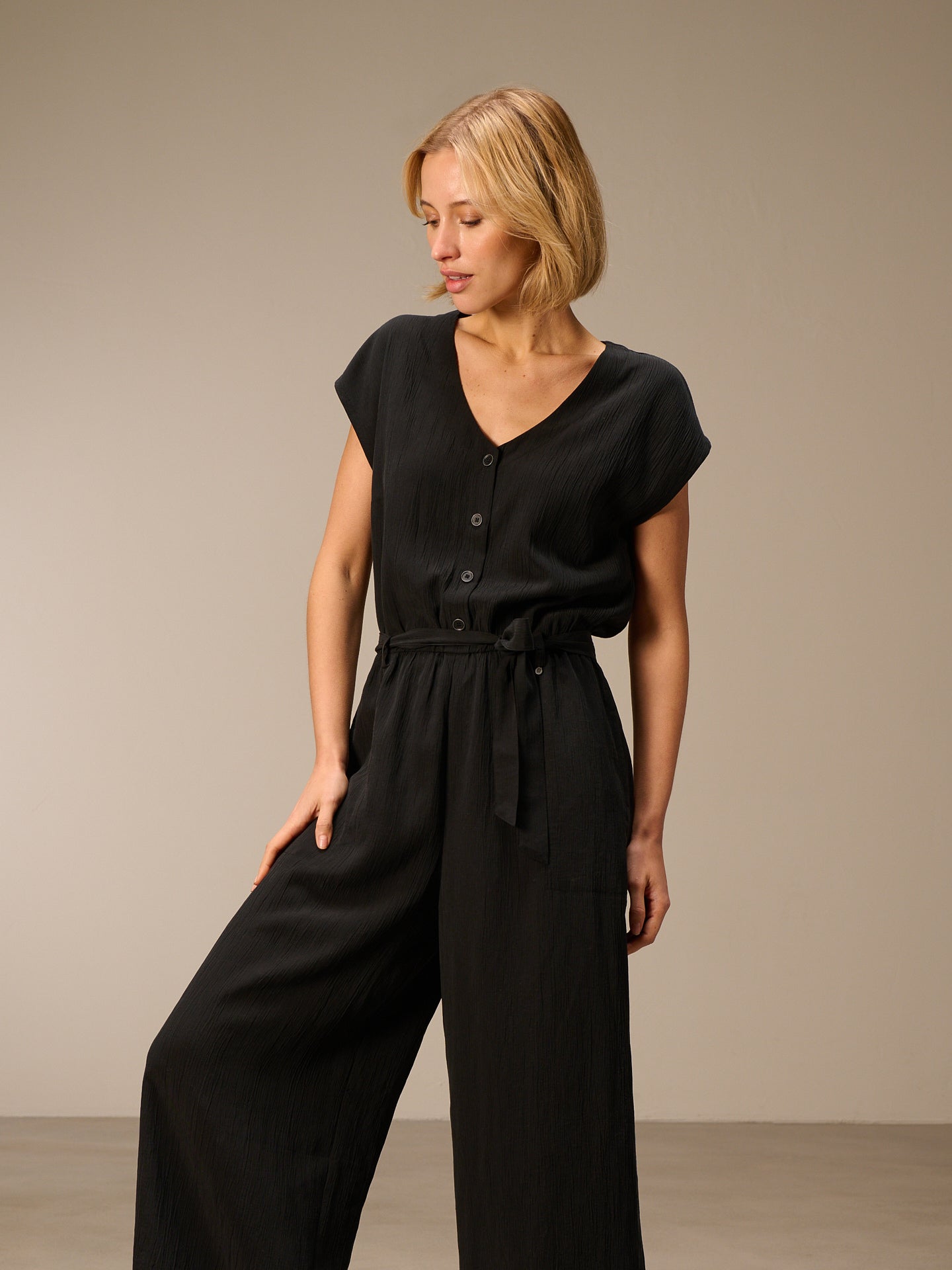 Jumpsuit with belt