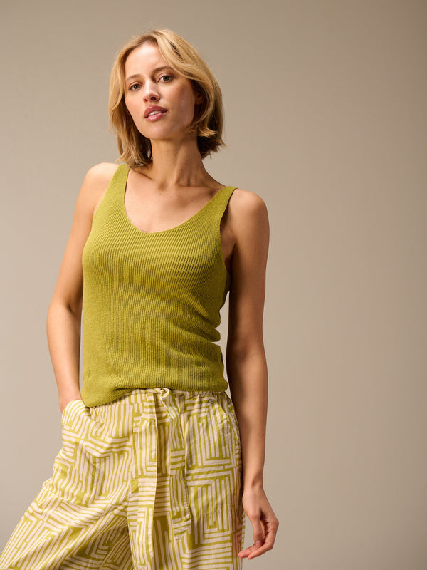 V-neck top