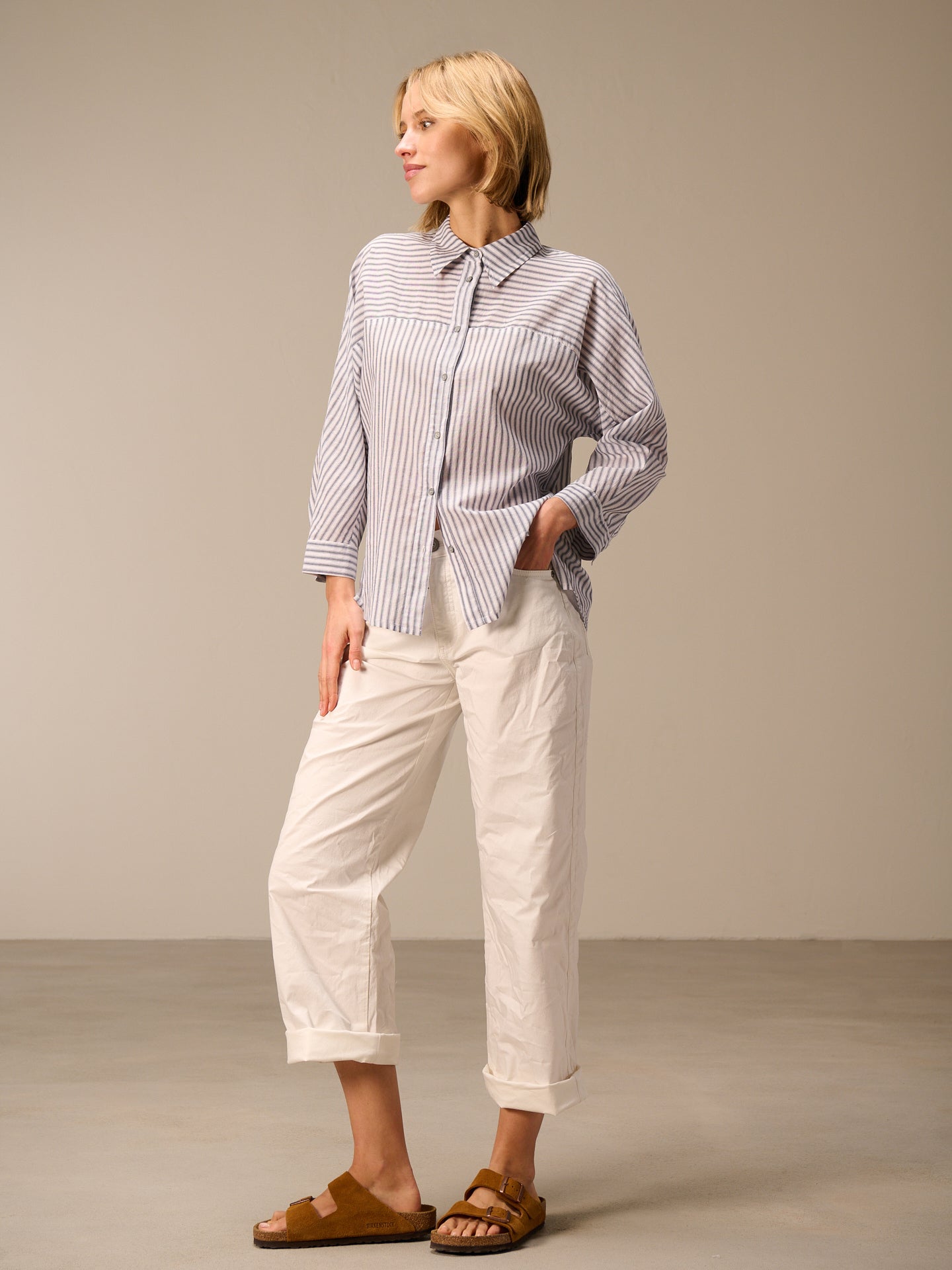 Blusa con maniche a 3/4