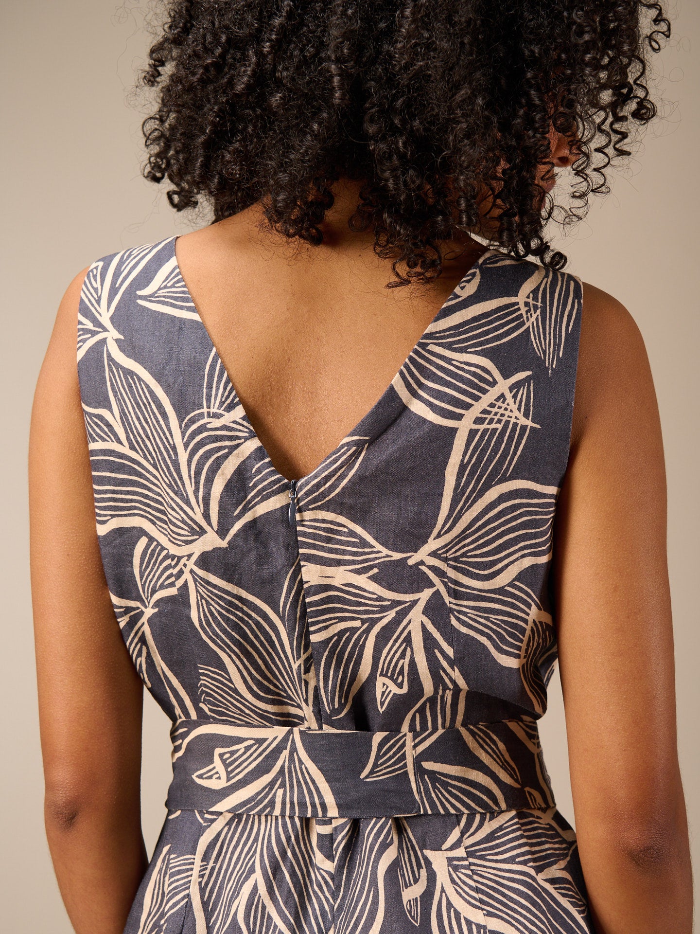 Jumpsuit with belt