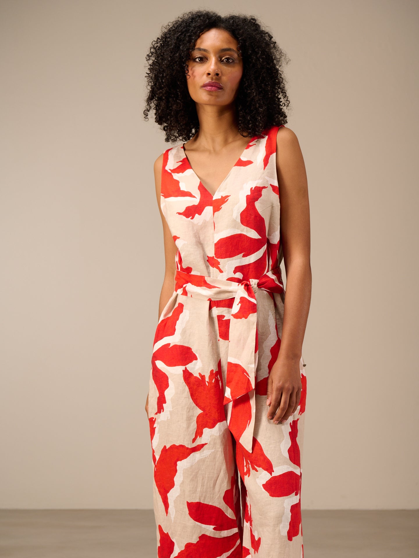 Jumpsuit with belt