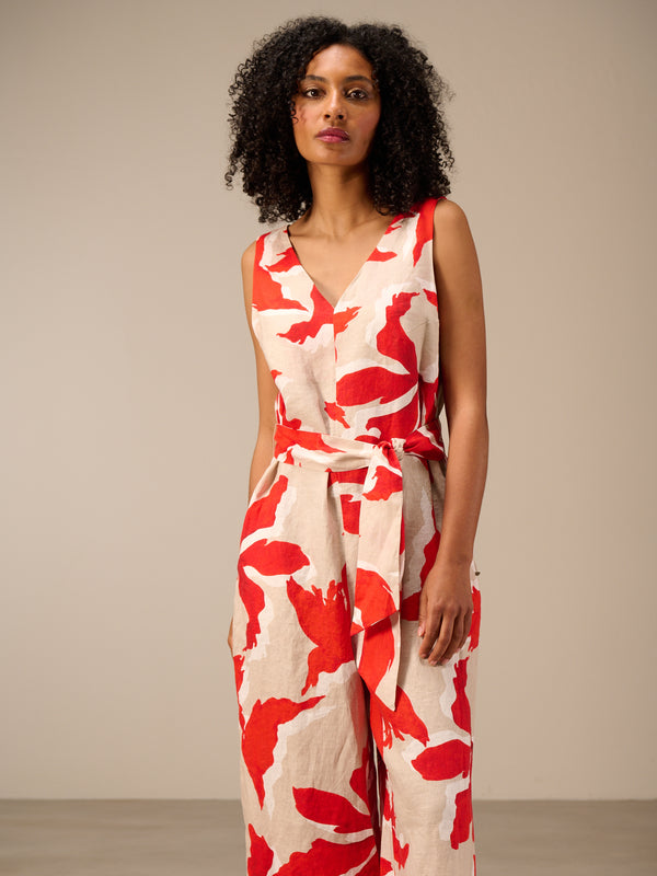 Jumpsuit with belt