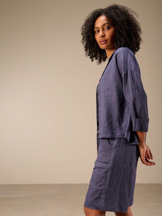 3/4-sleeved blouse
