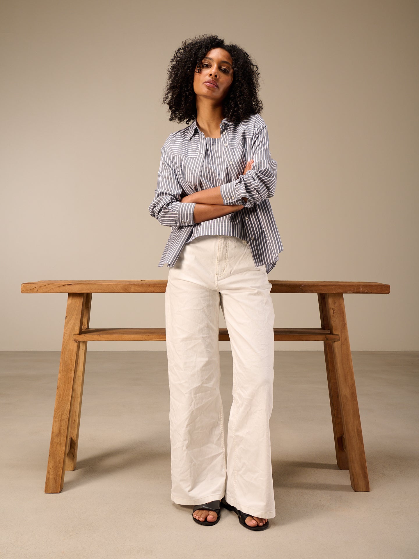 blouse à manches 3/4