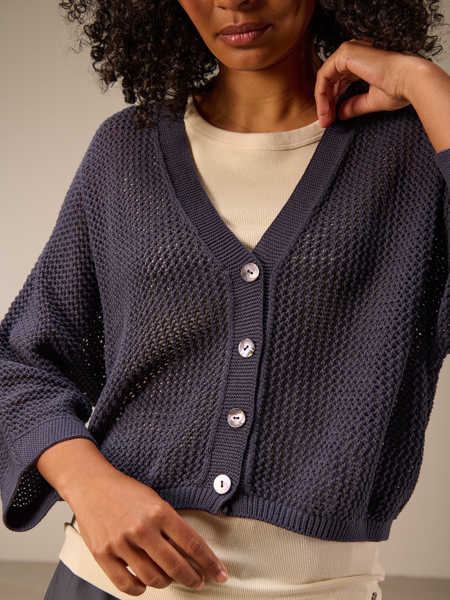 Button-up cardigan