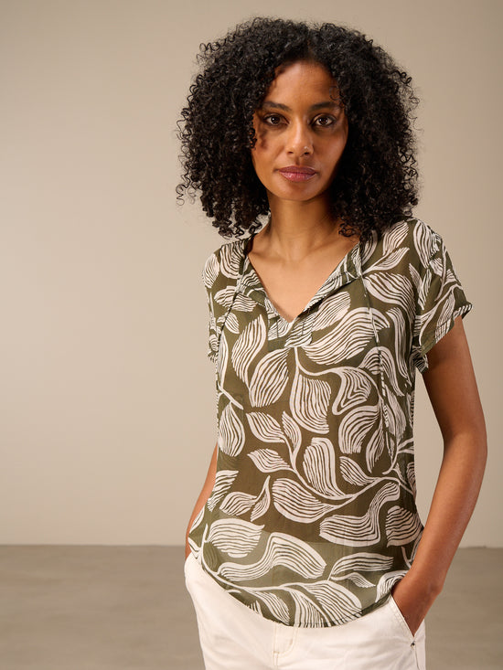 Blusa a maniche corte