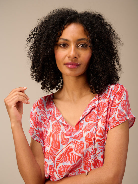 Blusa a maniche corte