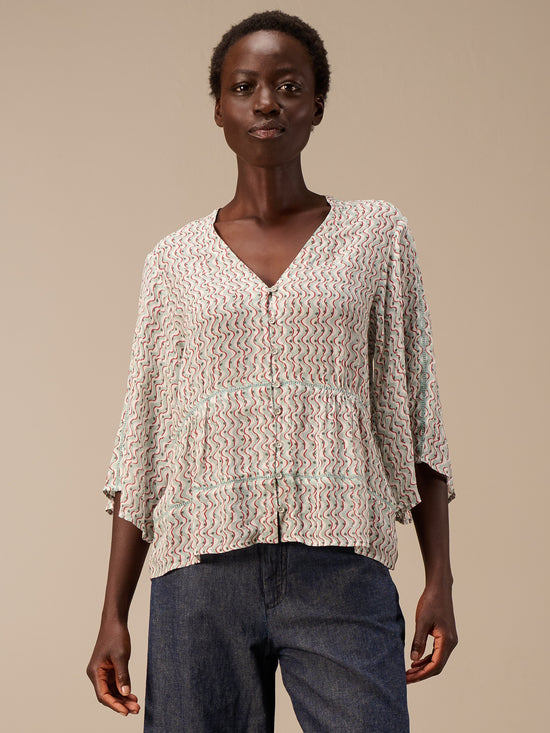 Bluse mit Spitze