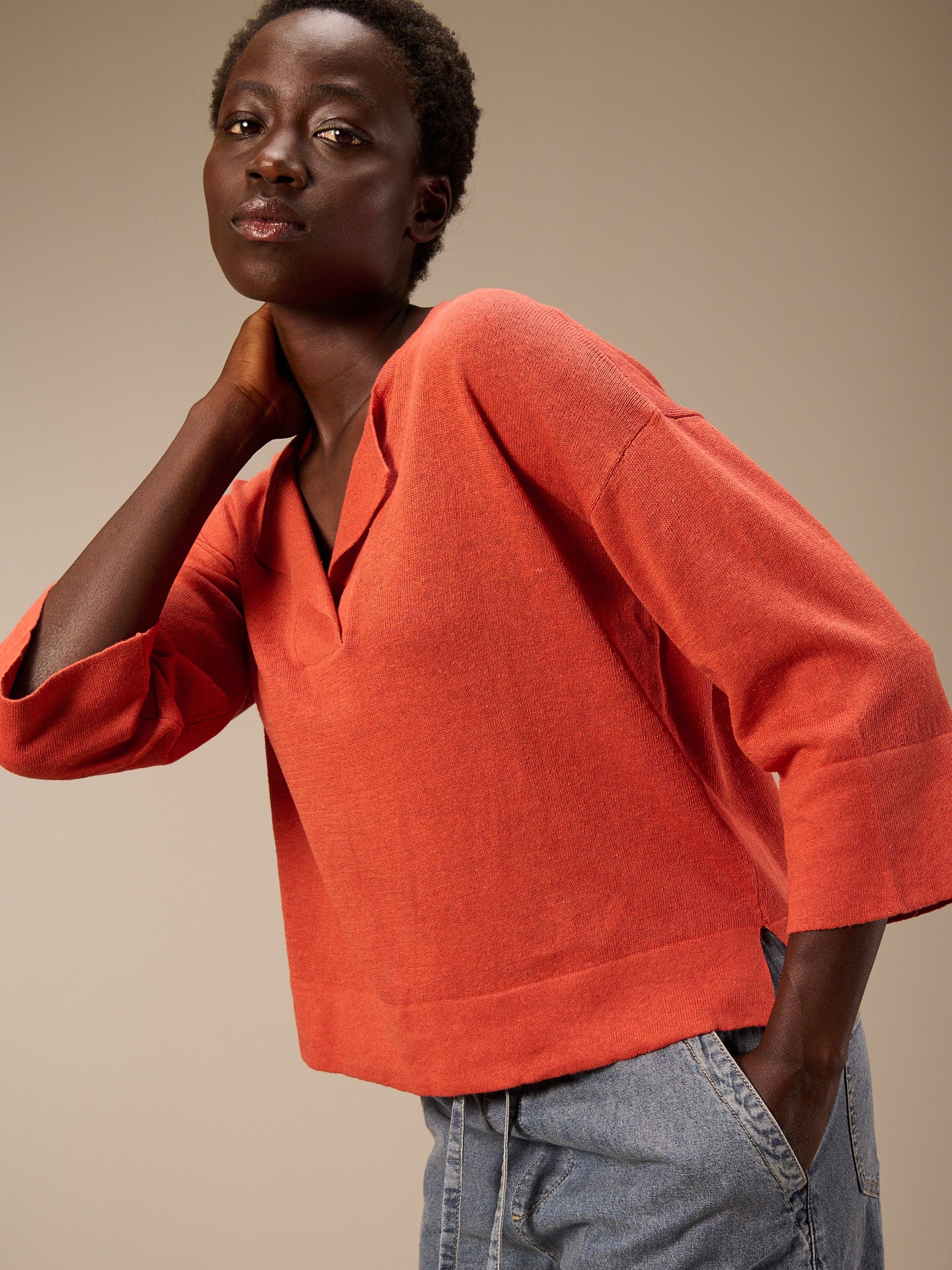 Fine knit sweater
