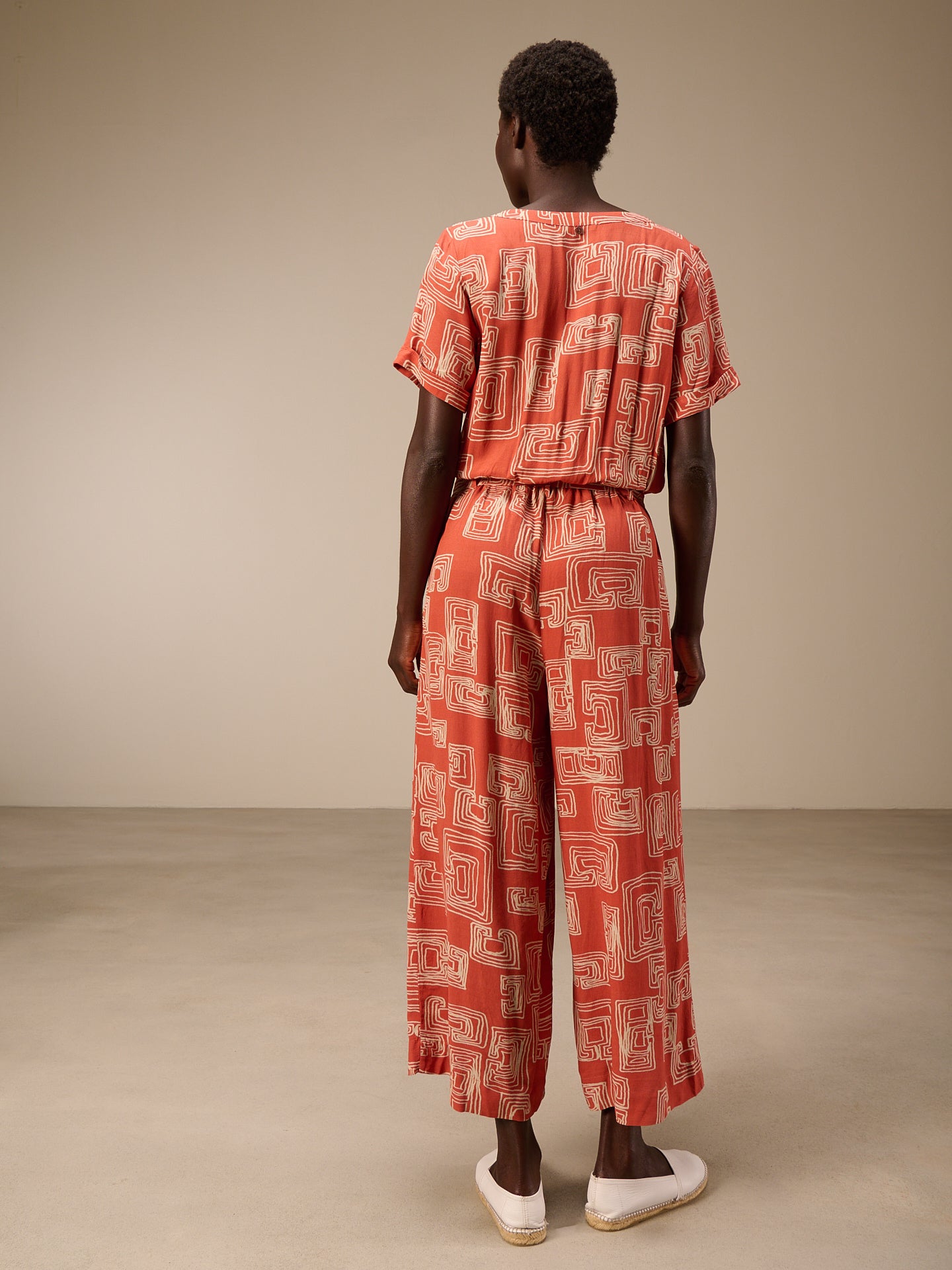 V-neck jumpsuit