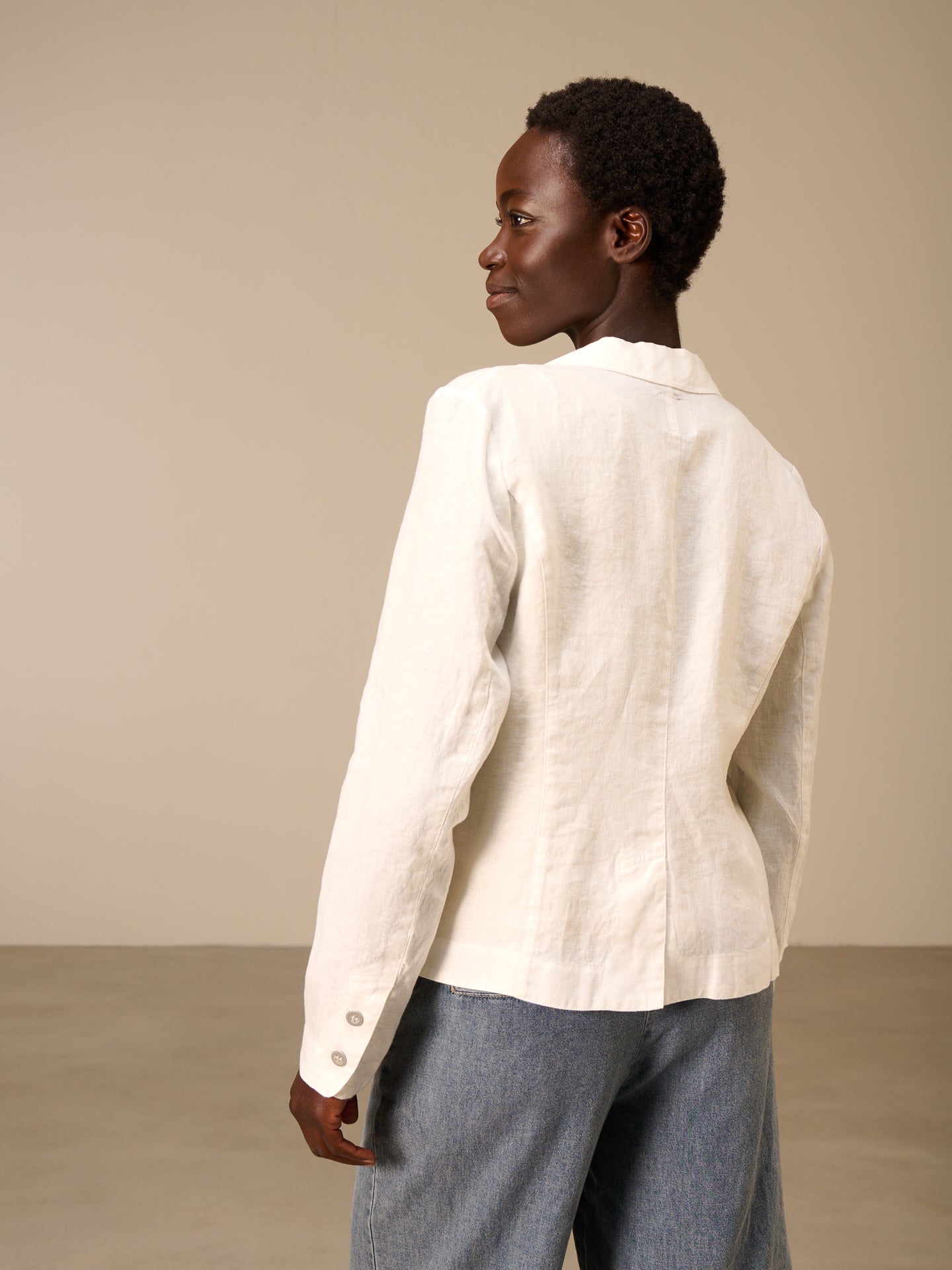 Jacket with notch lapel